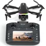 Drone 4K con Telecamera FPV, Schermo e Telecomando, LED RGB, Altitudine Fissa
