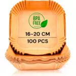 edihome Carta Forno Monouso per Friggitrice ad Aria e Forno BPA Free Quadrata