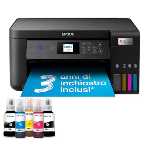 Epson EcoTank ET-2851 Stampante Multifunzione A4 con Serbatoi Ricaricabili