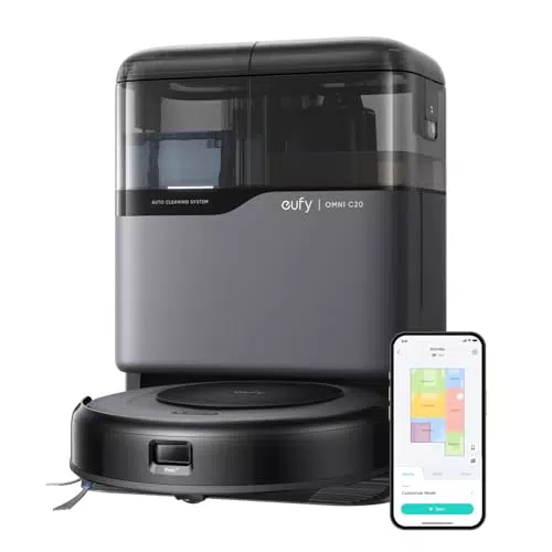 Eufy Omni C20 Robot Aspirapolvere Lavapavimenti con Mappatura e Stazione All-in-One