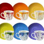 Excelsa Dripping Set tazzine da caffè in porcellana