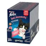 Felix Deli Moments snack liquidi per gatti adulti al salmone