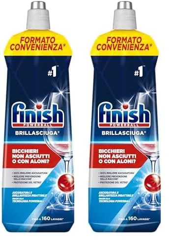 Finish Brillantante Lavastoviglie per Stoviglie Splendenti e Asciutte