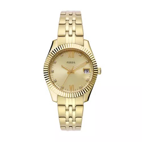 Fossil Scarlette Orologio da Donna con Movimento al Quarzo e Cinturino in Acciaio