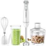 FRESKO Frullatore a Immersione 4 in 1 con Minipimer in Acciaio Inox 1000W