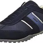 Geox U Wells A, Sneakers Uomo, Blu, 39