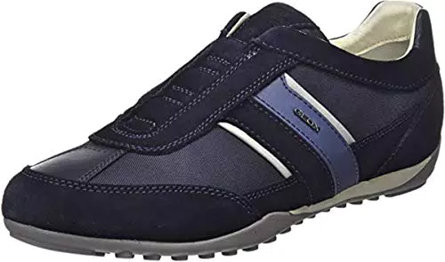 Geox U Wells A, Sneakers Uomo, Blu, 39