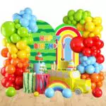 Ghirlanda di Palloncini Decorativi per Feste a Tema Anguria e Compleanno