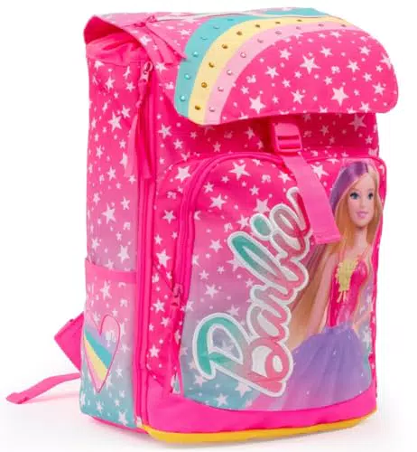 Giochi Preziosi Barbie zaino estensibile con schienale comfort e tasca frontale