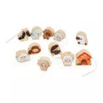 Janod Perle da Infilare Pecore Giocattolo Multisensoriale in Legno FSC J03312