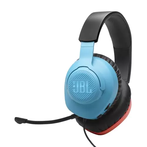 JBL Quantum 100N cuffie gaming over-ear con microfono rimovibile e memory foam