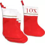 Jonami Calza Befana Natale Vuota da Riempire, Decorazione Natalizia da Appendere