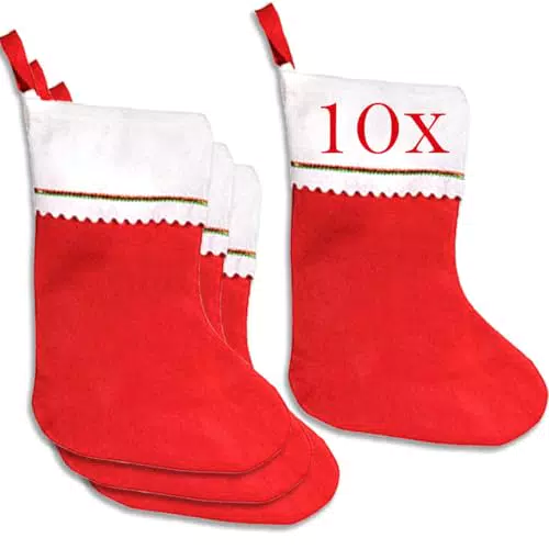 Jonami Calza Befana Natale Vuota da Riempire, Decorazione Natalizia da Appendere