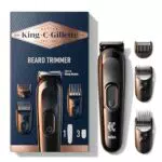 King C. Gillette Kit Regolabarba Uomo, 1 Testina, 3 Pettini Regolatori