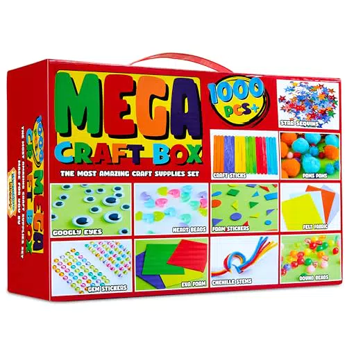 Kit Lavoretti Creativi per Bambini Fai da Te | Set Bricolage e Attività Artistiche