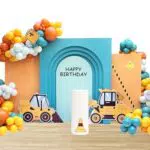 Kit Decorazione Compleanno con Palloncini Arco Ghirlanda Tema Veicoli e Trasporti