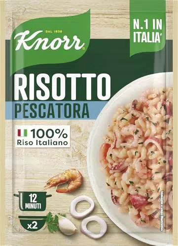 Knorr Risotto alla Pescatora - Risotto Pronto con Ingredienti Naturali