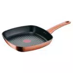 Lagostina Rosé Grill Antiaderente 26x26 cm con Rivestimento Titanium Induzione