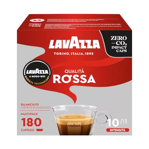Lavazza A Modo Mio Qualità Rossa Capsule Caffè Espresso Arabica e Robusta