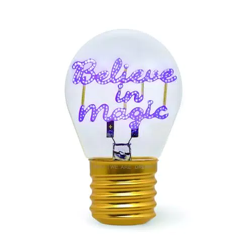 Legami Lampada da Tavolo a Forma di Lampadina Ricaricabile USB Senza Fili