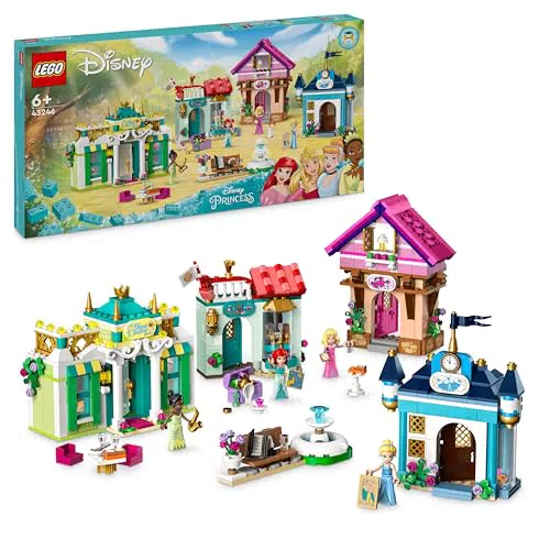 LEGO Disney Princess Avventura al Mercato, Set Costruzioni Bambini 43246