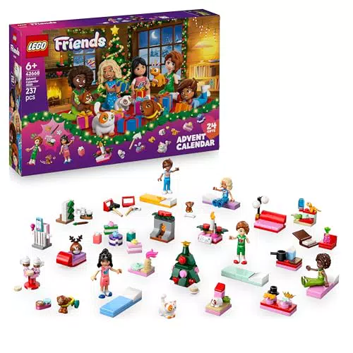 LEGO Friends Calendario dell'Avvento 2025 con 24 Sorprese e Mini Bamboline 42668