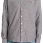 Levi's Camicia Slim a Maniche Lunghe Housemark da Uomo