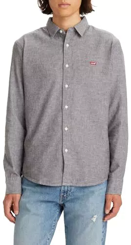 Levi's Camicia Slim a Maniche Lunghe Housemark da Uomo