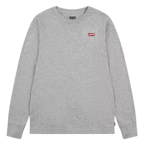 Levi's Maglietta a Manica Lunga con Logo Batwing, Bambini e Ragazzi