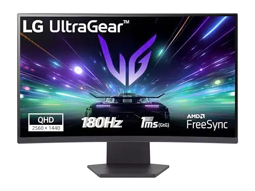 LG UltraGear 27GS60QC Monitor Gaming Curvo 27" QHD 180Hz 1ms FreeSync HDR 10