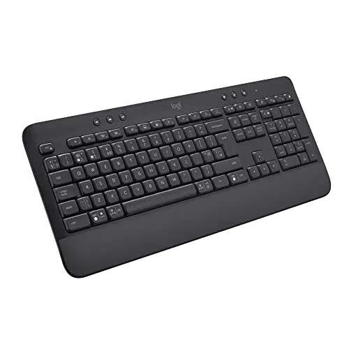 Logitech Signature K650 Tastiera Wireless Full Size con Poggiapolsi QWERTZ