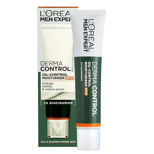 L'Oréal Paris Men Expert Derma Control Crema Viso con Niacinamide e SPF 30