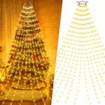 Luci LED a Cascata per Albero di Natale Interno ed Esterno IP44 8 Modalità