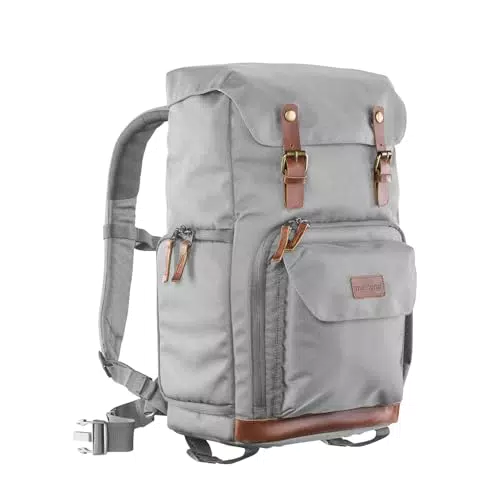 Mantona Luis Retro zaino fotografico per fotocamera DSLR e laptop