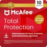 McAfee Total Protection 2026 Antivirus con VPN - Abbonamento digitale 1 anno