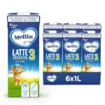 Mellin 3 Latte di Crescita Liquido per Bambini 1-2 anni Pronto all'Uso