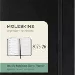 Moleskine Agenda Settimanale 18 Mesi 2025-2026 con Note e Chiusura Elastica