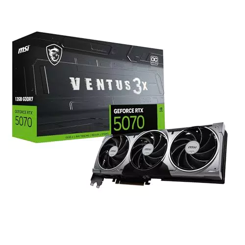 MSI GeForce RTX 5070 VENTUS 3X OC Scheda Video 12GB GDDR7 PCIe 5.0