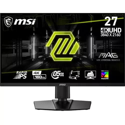 MSI MAG 274UPF E2 Monitor Gaming 27" 4K UHD Rapid IPS 160Hz DisplayHDR 400