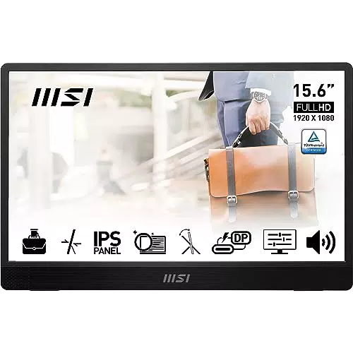 MSI PRO MP161 E2 Monitor Portatile IPS FHD 60Hz con USB-C e Mini-HDMI