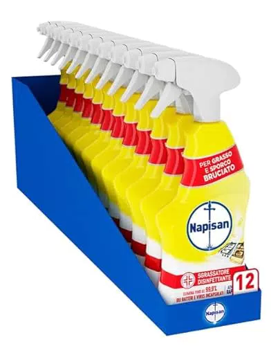 Napisan Spray Sgrassatore Disinfettante al Limone per Superfici