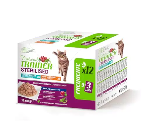 Natural Trainer Cibo Umido per Gatti Adulti Sterilizzati