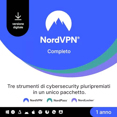 NordVPN – Software VPN e Cybersecurity 1 anno | Codice digitale