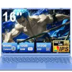 NOTODD PC Portatile 16” Celeron N5095, 12GB RAM, 512GB/1TB SSD, Windows 11, 2K