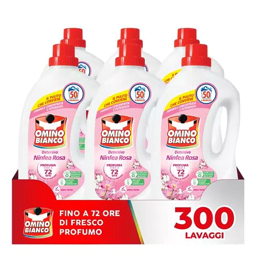 Omino Bianco - Detersivo Lavatrice Liquido, 300 Lavaggi