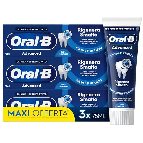 Oral-B Advanced Rigenera Smalto Dentifricio | Pulizia Dentale e Alito Fresco