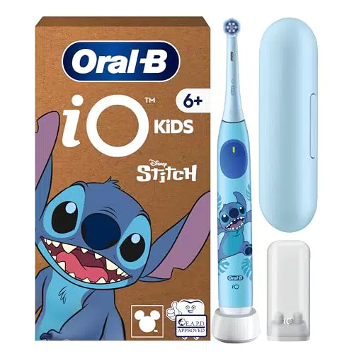 Oral-B iO Kids Spazzolino Elettrico Ricaricabile per Bambini con Disney Stitch