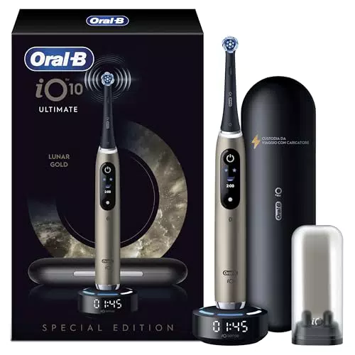 Oral-B iO10 Spazzolino Elettrico con Testina Ultimate Clean e Custodia Viaggio