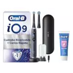 Oral-B iO 9N Spazzolino Elettrico Ricaricabile con Custodia e Dentifricio