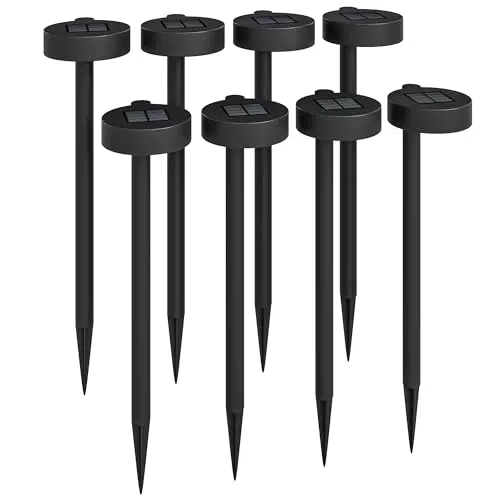 Outsunny faretti da esterno solari LED con illuminazione calda IP44